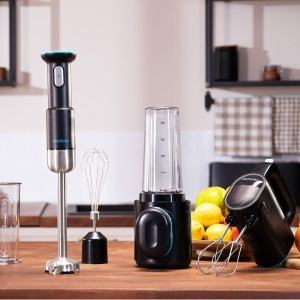 Mixer portabil Cecotec BlendGo 180W acumulator reincarcabil 30 minute autonomie accesorii incluse - Img 2
