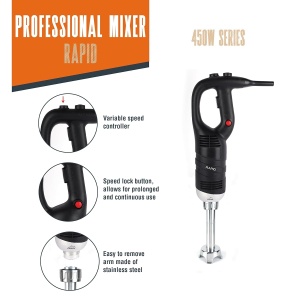 Mixer profesional Lacor 69905, 450 W, capacitate 30 L, inox - Img 4