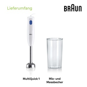 Mixer vertical Braun MultiQuick 1 MQ10001M 450W EasyTwist Alb - Img 7