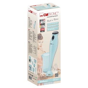 Mixer vertical Clatronic SM 3577, 180W, inox, cu bol de 500 ml, mint-verde - Img 6
