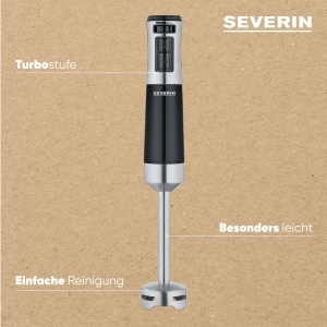 Mixer vertical SEVERIN SM 3772, 600W, cu accesorii, negruinox - Img 5