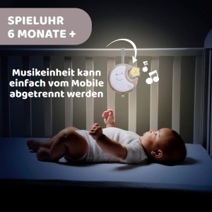 Mobila pentru bebelusi Chicco Next2Dreams 3-in-1, muzica, lumina moale, bej - Img 8