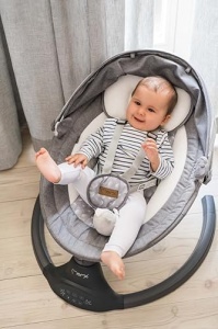MoMi KENANI Balansoar pentru bebelusi Bluetooth telecomanda greutate maxima 9 kg - Img 11