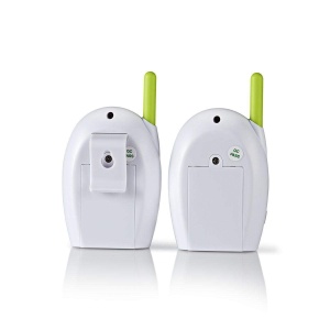 Monitor audio pentru bebelusi Nedis 300 m, set 2 unitati, verdealb - Img 5