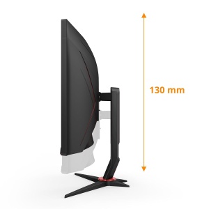 Monitor Curbat AOC CU34G2XP, 34 inch WQHD, 180 Hz, Negru-Red - Img 5