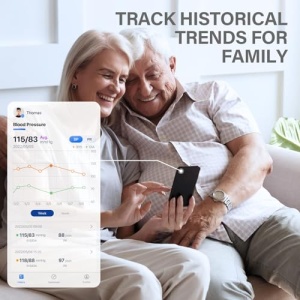 Monitor de tensiune arteriala fara fir CheckMe, Monitor de tensiune arteriala electric cu Bluetooth, Aplicatie gratuita pentru iOS si Android - Img 5
