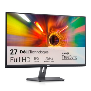 Monitor Dell S2721NX Full HD (1920 x 1080) de 27 inchi, 75 Hz, IPS, 4 ms, AMD FreeSync, cadru ultrasubtire, 2x HDMI, garantie de 3 ani, negru