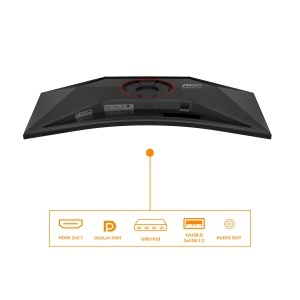 Monitor Gaming AOC CU34G4Z 34 inch Curbat, UW-QHD, 240Hz, Negru - Img 4