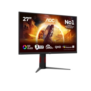 Monitor Gaming AOC Q27G4ZD, 27 inch, QD-OLED, 280Hz, Negru