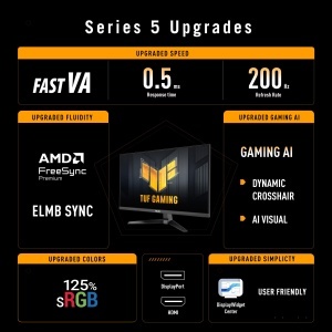 Monitor Gaming ASUS TUF VG257Q5A 245 Full HD 200Hz 05ms FreeSync Premium - Img 2