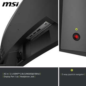 Monitor Gaming Curbat MSI MAG 346CQ, 34, UWQHD, 180Hz, Negru - Img 5