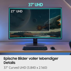Monitor Gaming Curbat Samsung Odyssey G75F, 37 Zoll, 4K UHD, 165 Hz - Img 6
