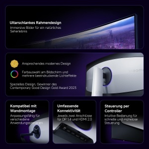 Monitor Gaming Curbat Xiaomi C34WQDA-RGGL, 34 Zoll, 180Hz, 1ms - Img 11
