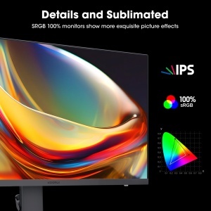 Monitor Gaming KOORUI 27 inch, WQHD, 240Hz, 1ms, NegruRosu - Img 4