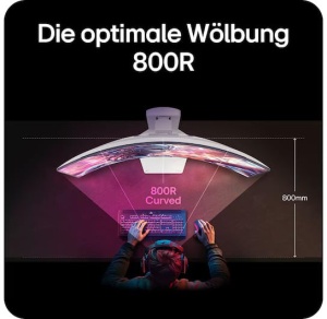 Monitor Gaming LG UltraGear 34GX90SA-W 34 inch Curved OLED 240Hz - Img 5