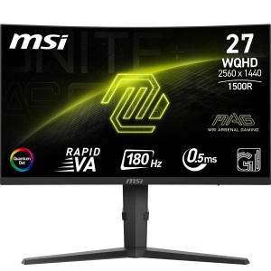 Monitor Gaming MSI MAG 275CQRF QD E2, 27, Curbat, QHD, 180Hz