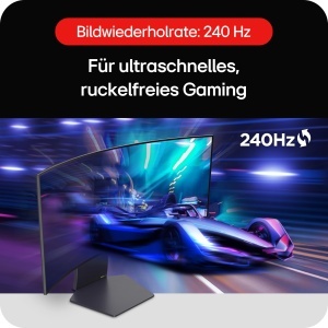 Monitor gaming OLED LG UltraGear 34GS95QE-B, 34, QHD UltraWide, 240Hz, negru - Img 5