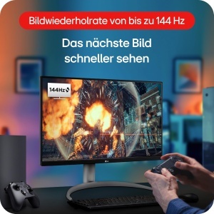 Monitor LG 27UQ750-W, 27 inch, 4K UHD, 144Hz, USB-C, Alb - Img 4