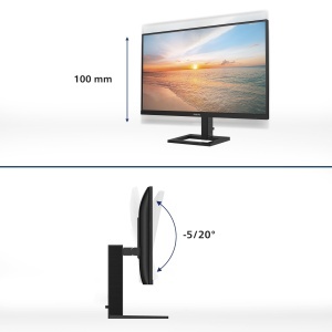 Monitor Philips 24E1N1300AM 24 inch Full HD USB-C 65W 100 Hz Negru - Img 5