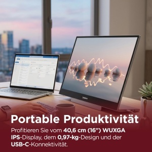 Monitor portabil Lenovo L16, 16 inch WUXGA, 60Hz, IPS, USB-C - Img 5