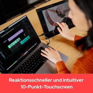 Monitor portabil Verbatim 15,6 inch 4K HDR, Touchscreen, USB-C - Img 6