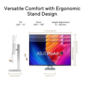 Monitor Profesional ASUS ProArt PA32UCDM 32 inch 4K QD-OLED USB-C - Img 8