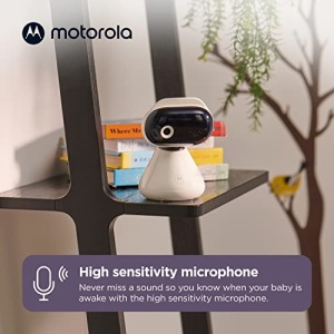 Monitor video pentru bebelusi Motorola Nursery PIP1000, Full HD 1080p, vedere nocturna, alb - Img 4