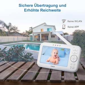 Monitor video pentru bebelusi VTech VM5252 ecran 5 inch camera ajustabila functii audio bidirectionale - Img 4