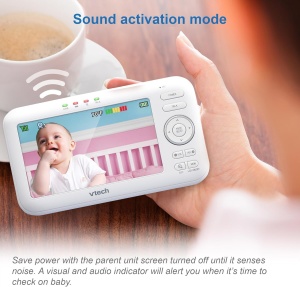Monitor video pentru bebelusi VTech VM5254, ecran LCD 5 inch, vedere nocturna - Img 5