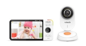 Monitor video pentru bebelusi VTech VM818 HD ecran 5 inch camera cu unghi larg functie interfon si viziune nocturna