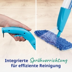 Mop cu spray Spontex Quick Spray Duo, 2 fete, microfibra, design compact - Img 4