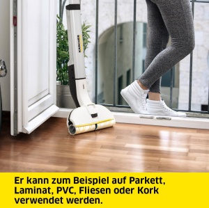 Mop electric Karcher EWM 2, fara cablu, autonomie 20 min, alb - Img 3