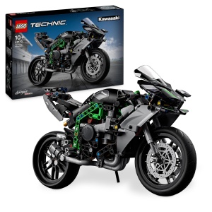 Motocicleta LEGO Technic Kawasaki Ninja H2R, 643 piese, model detaliat, cadou pentru copii