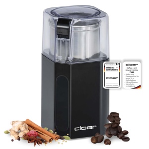 Moulineta electrica Cloer 7580, 70g cafea, 200W, neagra