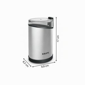 Moulineta electrica Krups GX204D, 200W, capacitate 85g, inox, negru - Img 2
