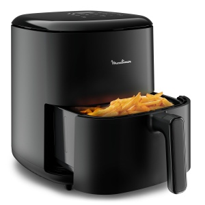 Moulinex Easy Fry Max 5L - friteuza cu aer pentru gatit rapid, economii de energie de pana la 70%, panou de control intuitiv, 10 programe automate, pana la 6 persoane, carte de retete digitala, EZ2458