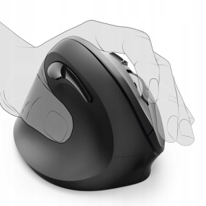 Mouse ergonomic Hama EMW-500L pentru stangaci wireless negru - Img 5