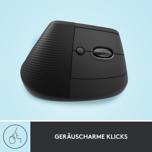 Mouse ergonomic vertical Logitech Lift, wireless, compatibil WindowsmacOS, gri - Img 8