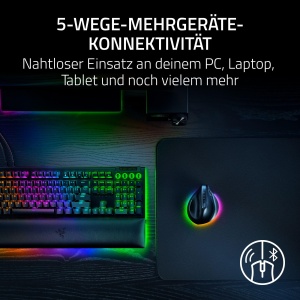 Mouse ergonomic vertical Razer Pro Click V2, wireless, negru, 30K senzor optic - Img 5