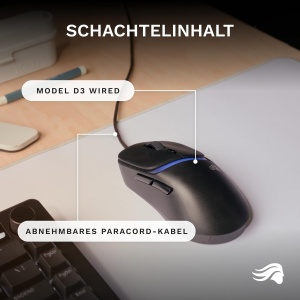 Mouse gaming Glorious Model D3, senzor 30.000 DPI, ultrausor 57 g, negru - Img 7