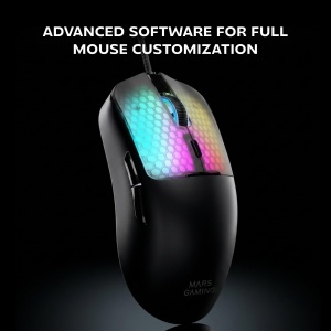 Mouse Gaming Mars Gaming MM-Viper, 56g, RGB, 12800 DPI, Negru - Img 6
