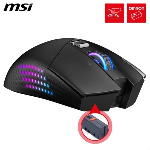 Mouse Gaming MSI Versa PRO Wireless, 26000 DPI, 80 ore autonomie, design ergonomic - Img 2