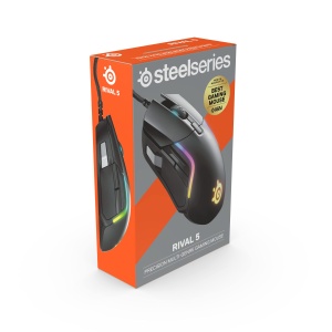Mouse gaming SteelSeries Rival 5, 9 butoane, senzor optic, iluminare RGB, negru - Img 8