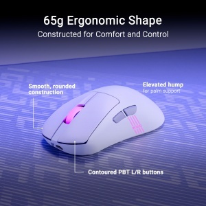 Mouse gaming wireless ASUS ROG Keris II Origin White 42000 DPI RGB alb - Img 2