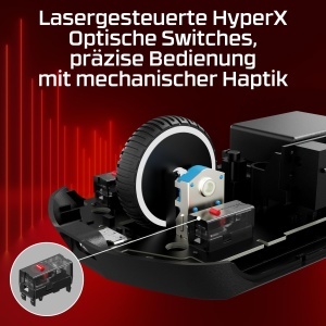Mouse gaming wireless HyperX Pulsefire Haste 2 Pro 4K 26000 DPI gri 61 g - Img 8