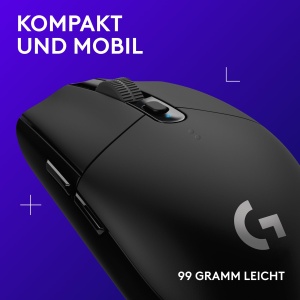Mouse gaming wireless Logitech G G305, senzor HERO 12K DPI, 6 butoane, negru - Img 7