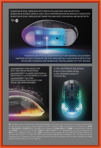 Mouse Gaming Wireless SteelSeries Aerox 3 Gen 2, 68g, 26000 DPI, RGB - Img 14