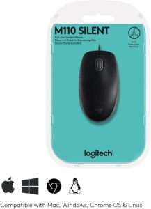 Mouse Logitech B110 Silent USB 1000 DPI Negru - Img 7