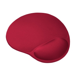 Mouse Pad Ergonomic Trust Bigfoot cu Gel Pad 236 x 205 mm, Suport pentru incheietura mainii Softgel, Suprafata din microfibra, Mouse pad cu suport pentru maini, Partea inferioara antiderapanta - Rosu - Img 5