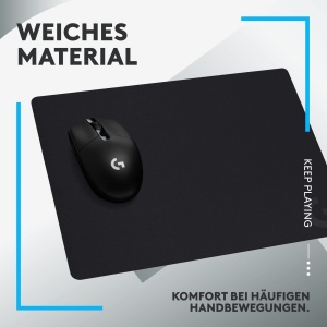 Mouse pad pentru jocuri Logitech G G240 din panza, optimizat pentru senzori de jocuri, frecare moderata a suprafetei, covor de mouse antiderapant, accesorii pentru jocuri Mac si PC, 340 x 280 x 1 mm - Img 7